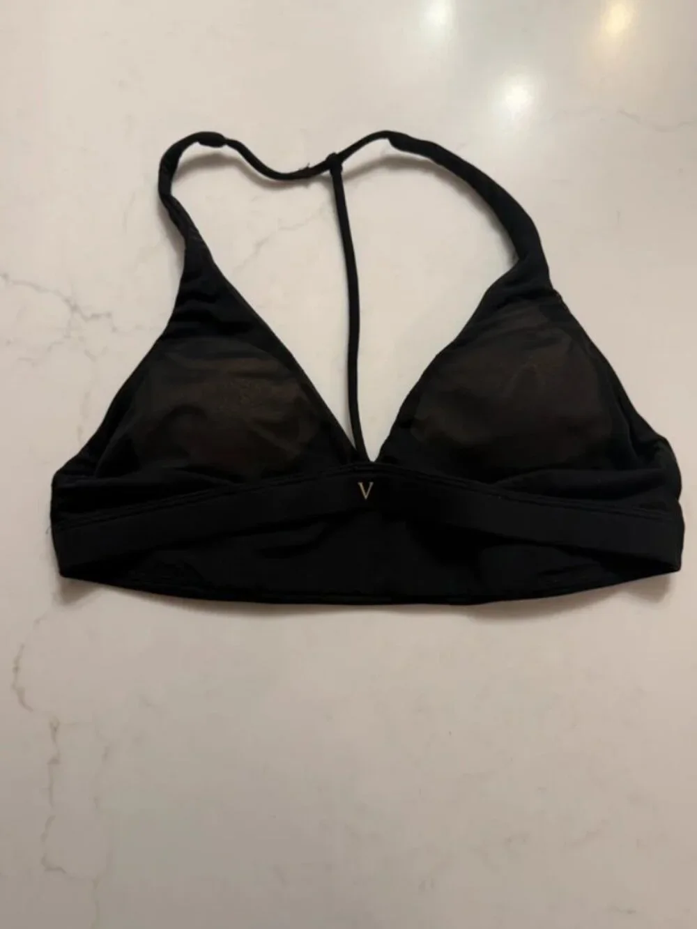 Victoria’s Secret PINK Bralette Bundle Black Palm Print Ultimate Bra Size Small